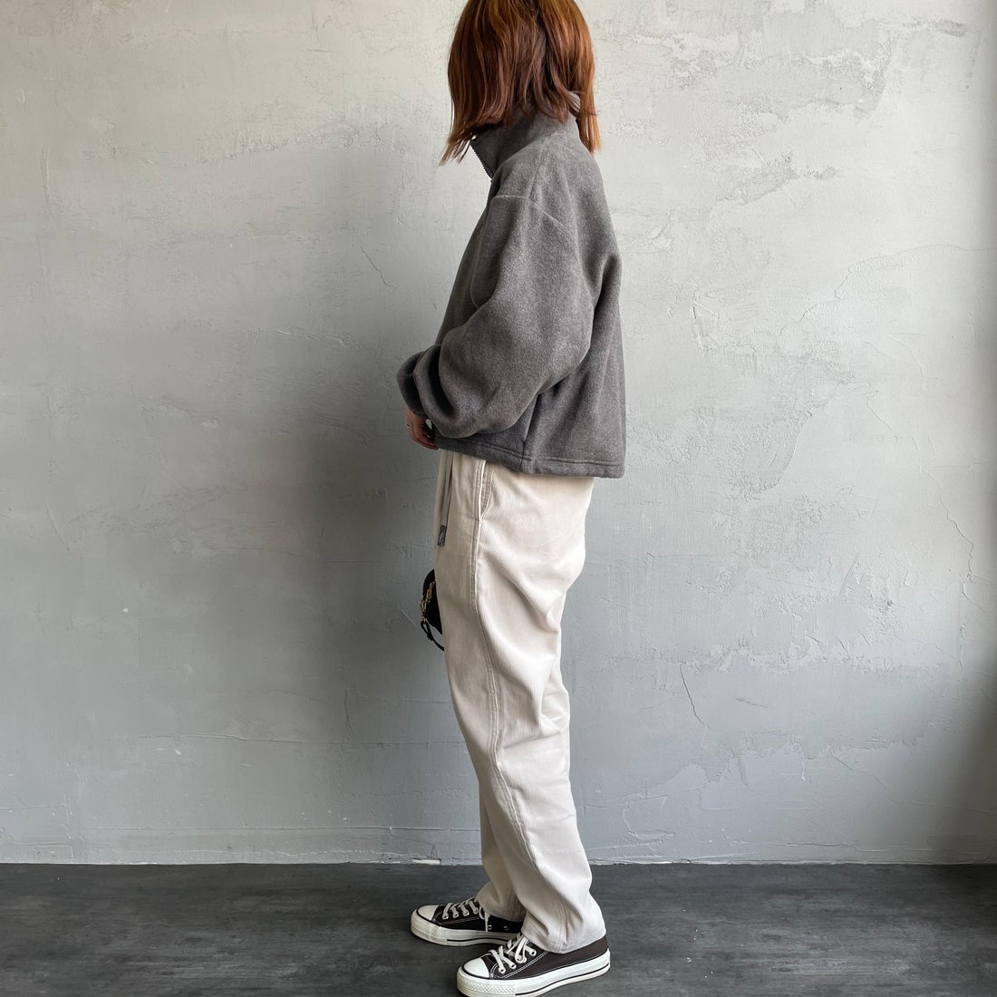 GRAMiCCi [グラミチ] 別注 コーデュロイ エブリデイパンツ [GUP5-F1022-JF] BONE &&モデル身長：158cm 着用サイズ：S&&