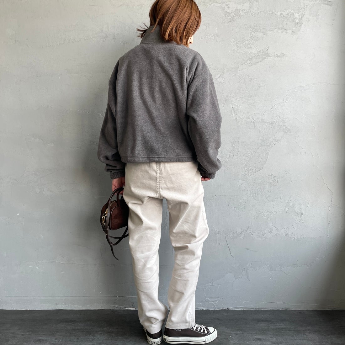 GRAMiCCi [グラミチ] 別注 コーデュロイ エブリデイパンツ [GUP5-F1022-JF] BONE &&モデル身長：158cm 着用サイズ：S&&