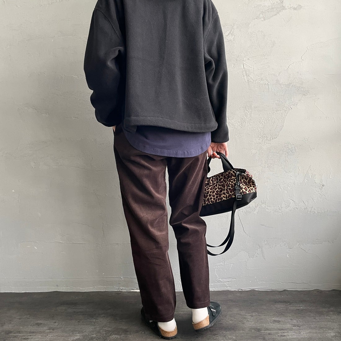 GRAMiCCi [グラミチ] 別注 コーデュロイ エブリデイパンツ [GUP5-F1022-JF] D.BROWN &&モデル身長：160cm 着用サイズ：S&&