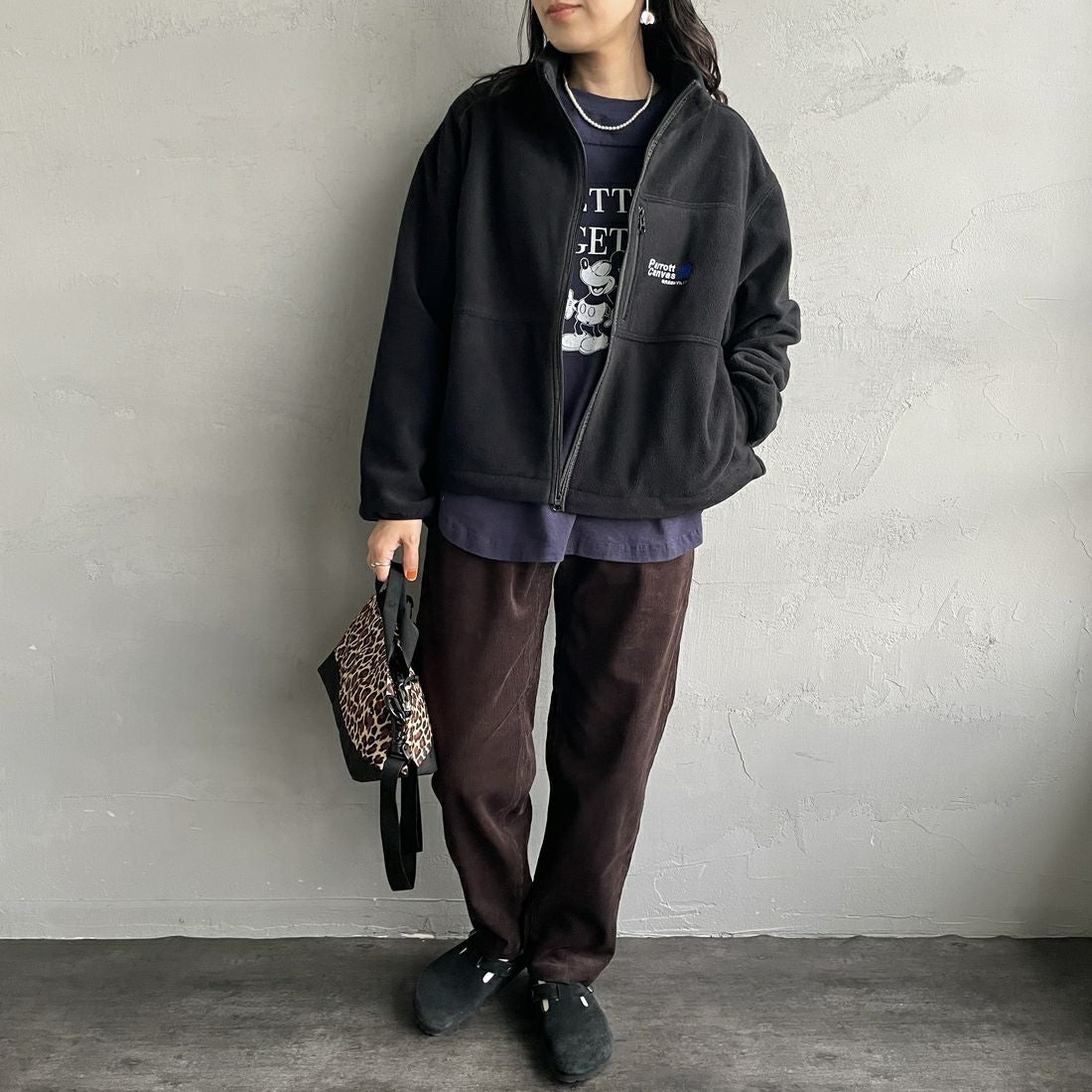 GRAMiCCi [グラミチ] 別注 コーデュロイ エブリデイパンツ [GUP5-F1022-JF] D.BROWN &&モデル身長：160cm 着用サイズ：S&&