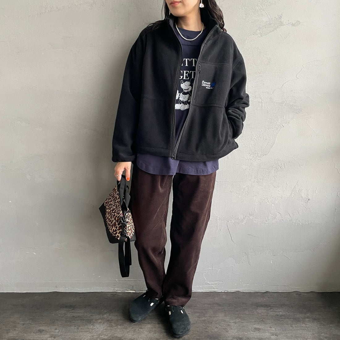 GRAMiCCi [グラミチ] 別注 コーデュロイ エブリデイパンツ [GUP5-F1022-JF] D.BROWN &&モデル身長：160cm 着用サイズ：S&&