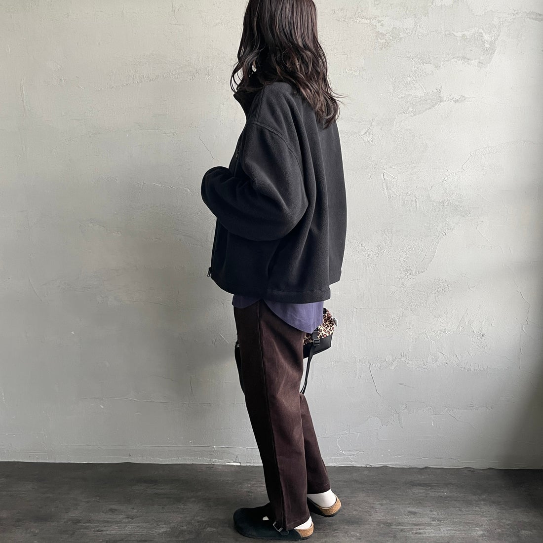 GRAMiCCi [グラミチ] 別注 コーデュロイ エブリデイパンツ [GUP5-F1022-JF] D.BROWN &&モデル身長：160cm 着用サイズ：S&&