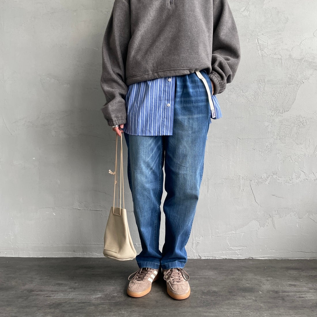 GRAMiCCi [グラミチ] ストレッチギャバジンフレアパンツ [GLP4-FJP08