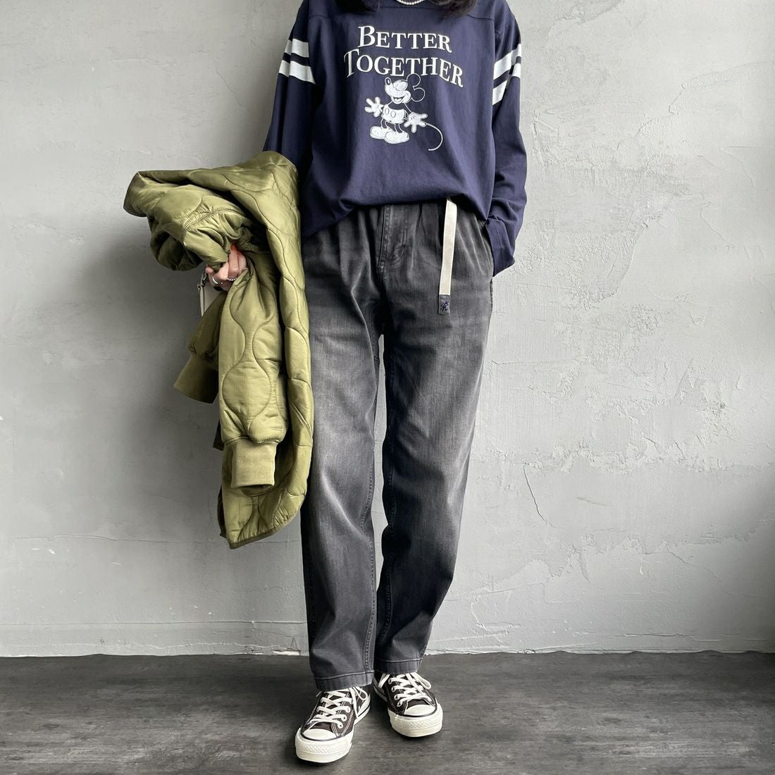 BLK USED&&モデル身長：160cm 着用サイズ：S&&