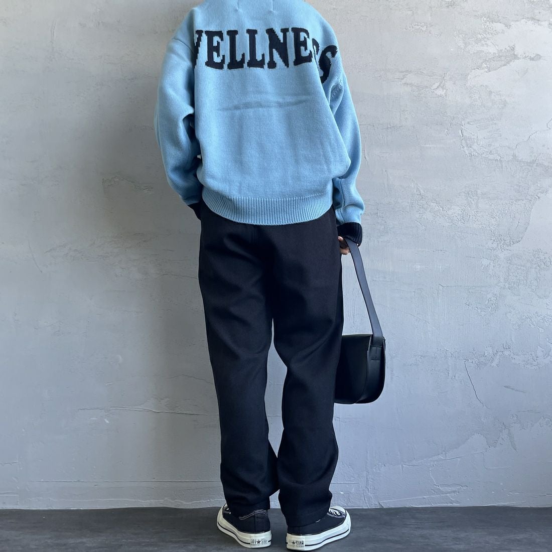 GRAMiCCi [グラミチ] 別注 ウールライク エブリデイパンツ [GUP5-F1024-JF] BLACK &&モデル身長：158cm 着用サイズ：S&&