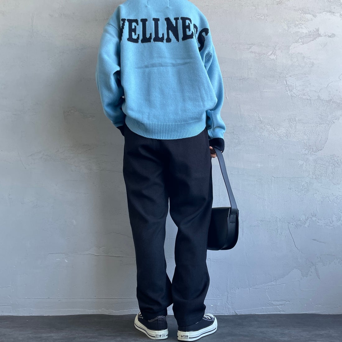 GRAMiCCi [グラミチ] 別注 ウールライク エブリデイパンツ [GUP5-F1024-JF] BLACK &&モデル身長：158cm 着用サイズ：S&&