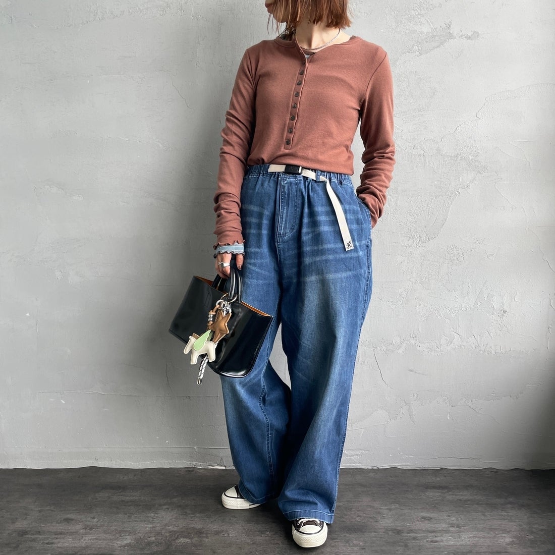 GRAMiCCi 別注 ワイドデニムパンツ GUP5-F1089-JF GRAMiCCi [グラミチ] 別注 ワイドデニムパンツ [GUP5-F1089-JF