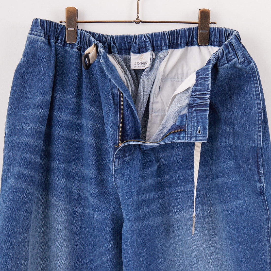 Gramicci [グラミチ] 別注 ワイドデニムパンツ [GUP5-F1089-JF] D.USED BLU