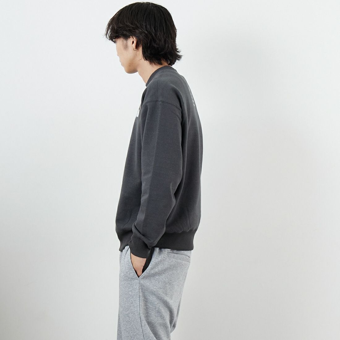 THE NORTH FACE [ザ ノースフェイス] ズーピッカークルー [NT12536] AG &&モデル身長：179cm 着用サイズ：M&&