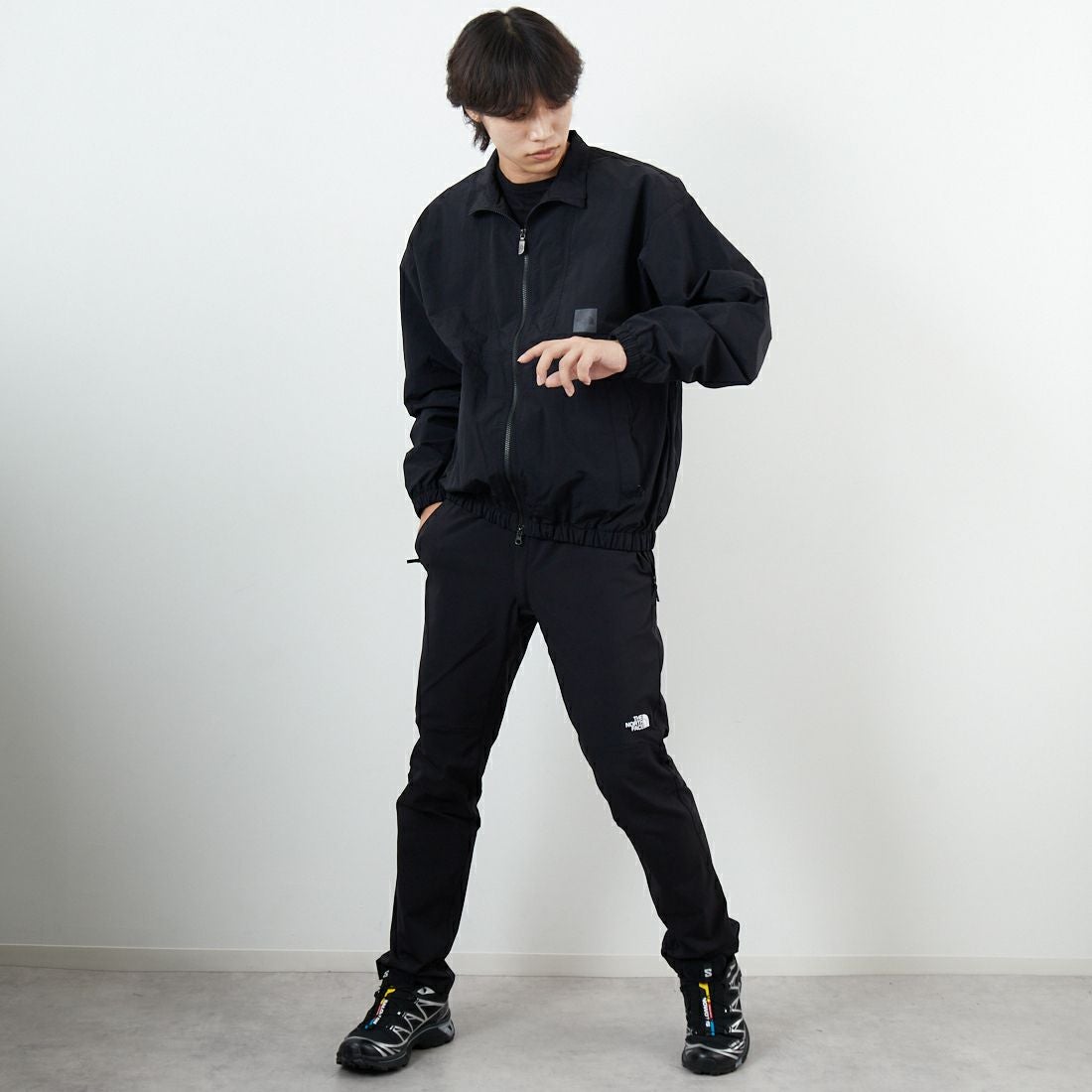 THE NORTH FACE [ザ ノースフェイス] エンライドトラックジャケット [NP22560] K &&モデル身長：179cm 着用サイズ：M&&