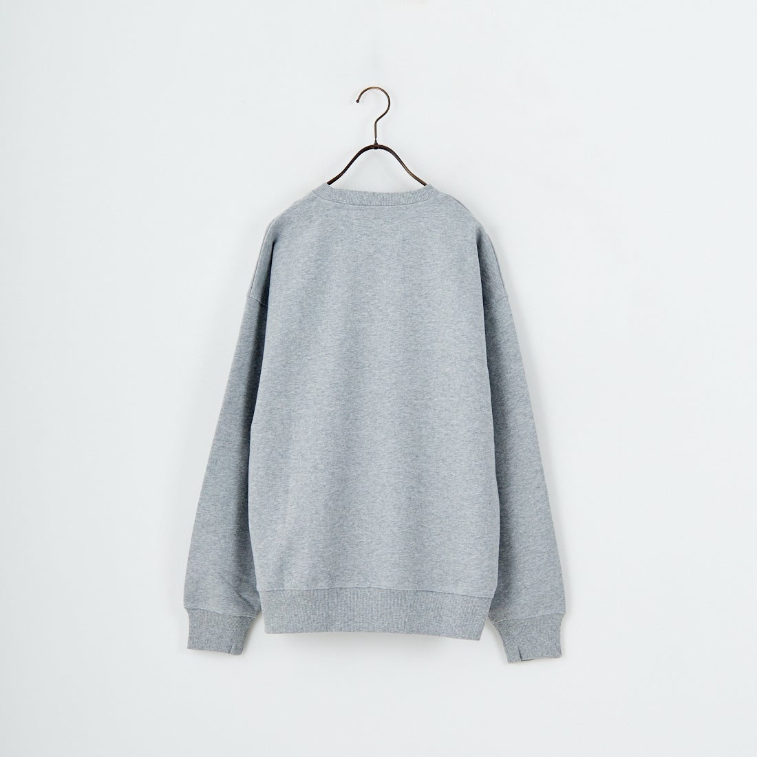 UNIVERSAL OVERALL [ユニバーサルオーバーオール] 別注 カレッジロゴデザイン クルーネックスウェット [U2531228IN-JF] ASH GRY