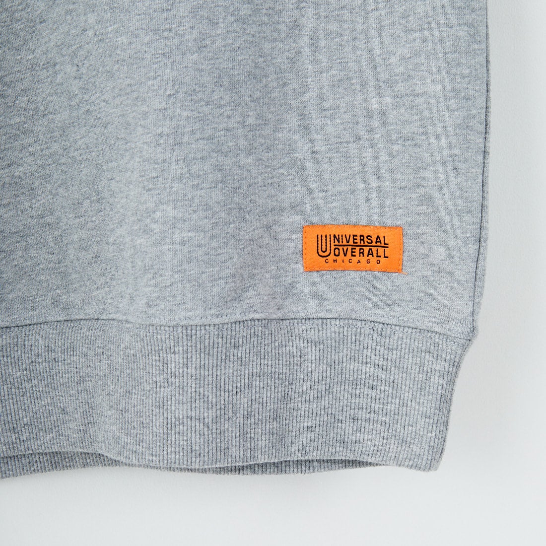 UNIVERSAL OVERALL [ユニバーサルオーバーオール] 別注 カレッジロゴデザイン クルーネックスウェット [U2531228IN-JF] ASH GRY
