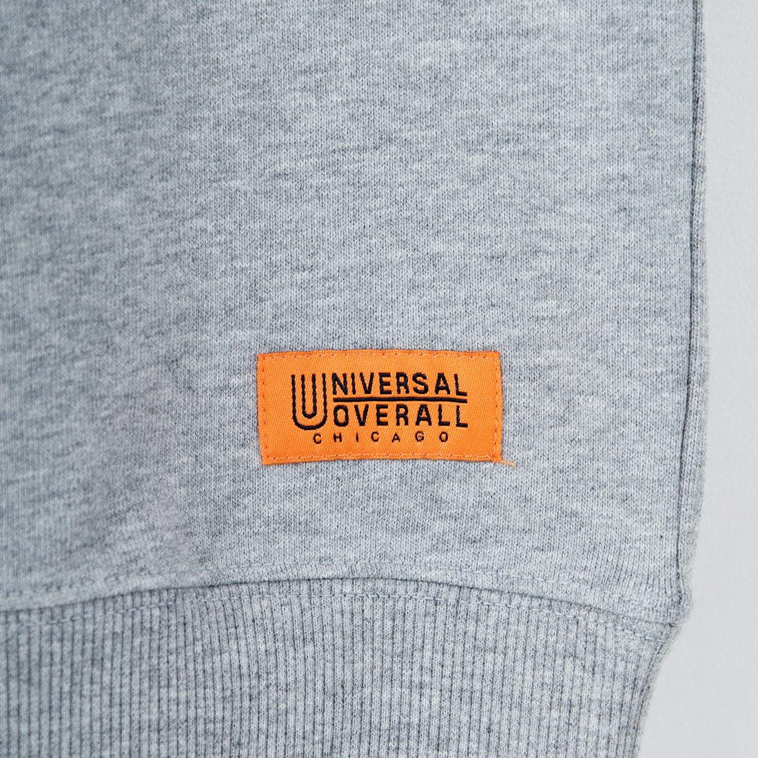 UNIVERSAL OVERALL [ユニバーサルオーバーオール] 別注 カレッジロゴデザイン クルーネックスウェット [U2531228IN-JF] ASH GRY