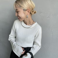 02 OFF&&モデル身長：150cm 着用サイズ：F&&