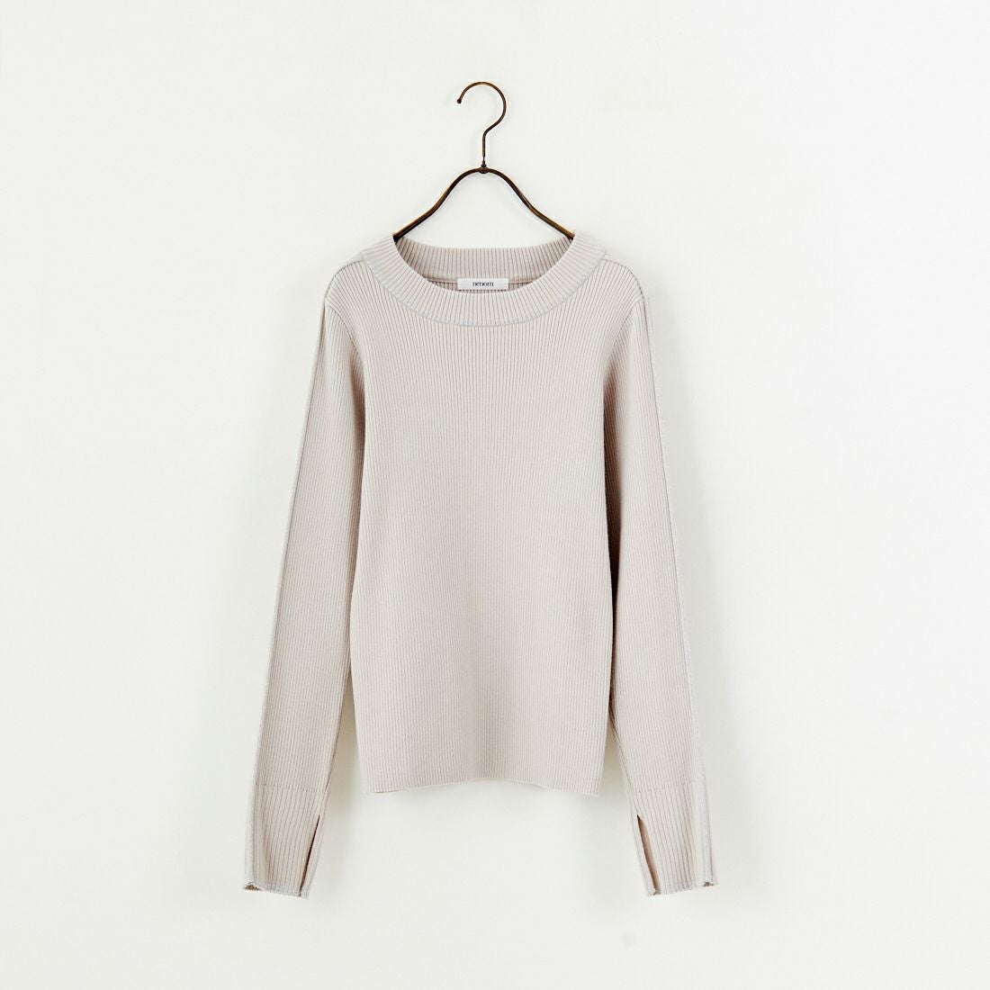 nenom [ネノム] ラメ配色ラインリブニット [NE24131024] 05 L.GRAY