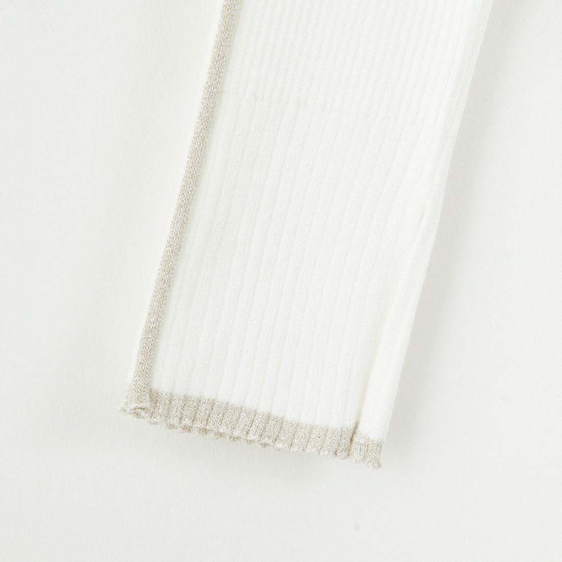 nenom [ネノム] ラメ配色ラインリブニット [NE24131024] 02 OFF