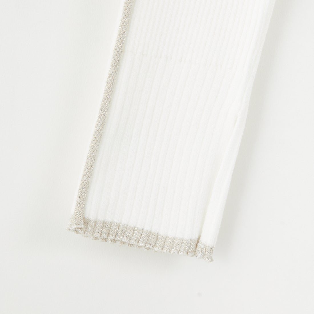 nenom [ネノム] ラメ配色ラインリブニット [NE24131024] 02 OFF