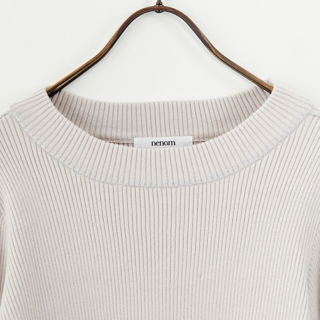 nenom [ネノム] ラメ配色ラインリブニット [NE24131024] 05 L.GRAY