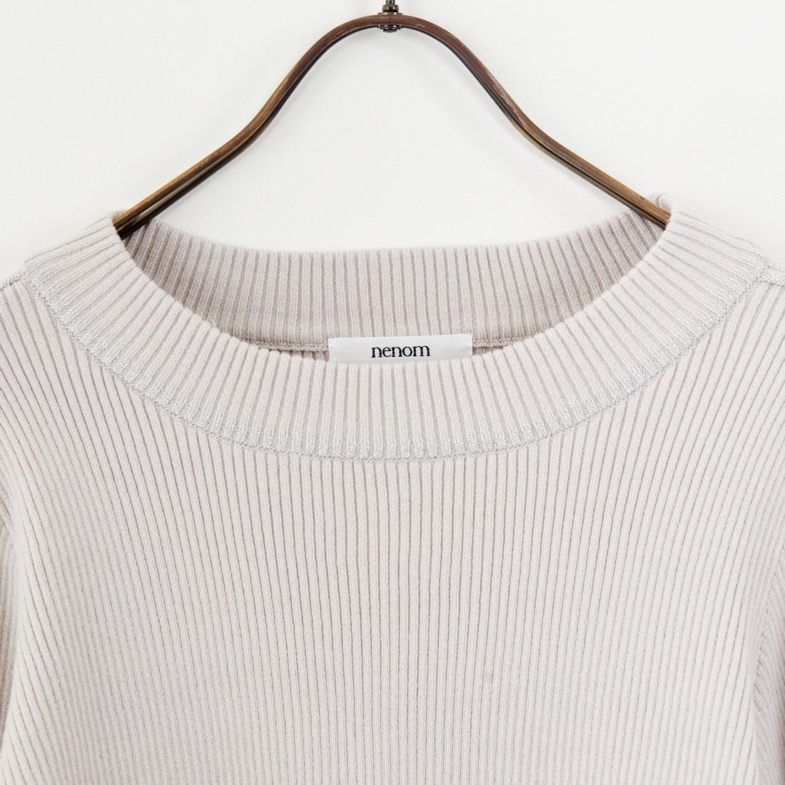 nenom [ネノム] ラメ配色ラインリブニット [NE24131024] 05 L.GRAY