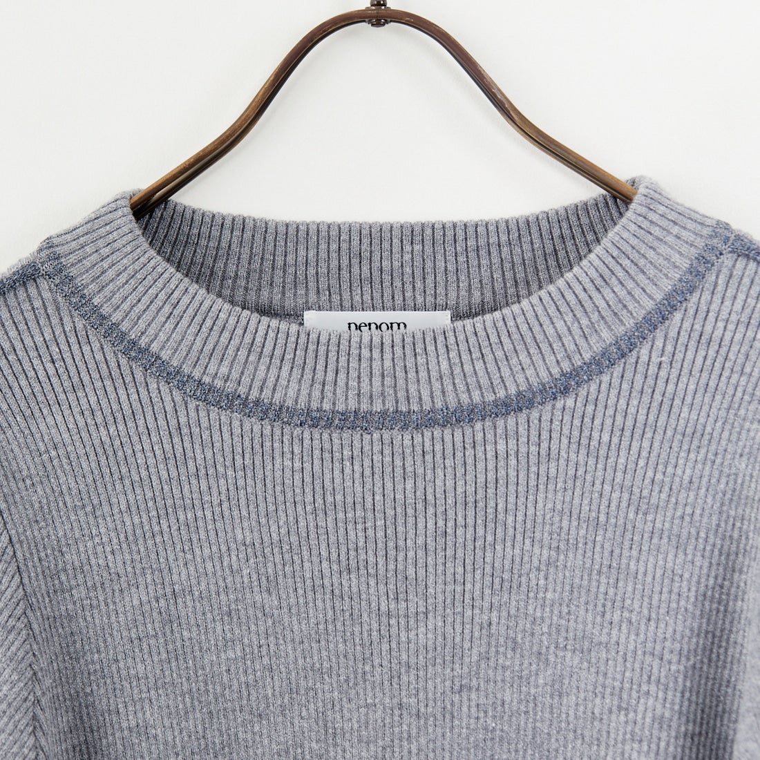 nenom [ネノム] ラメ配色ラインリブニット [NE24131024] 08 CHARCOA