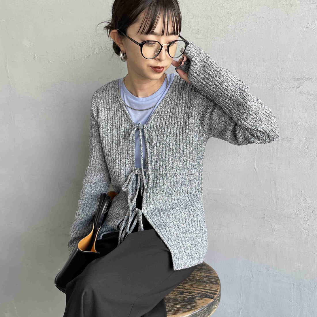 09 BLACK&&モデル身長：150cm 着用サイズ：F&&