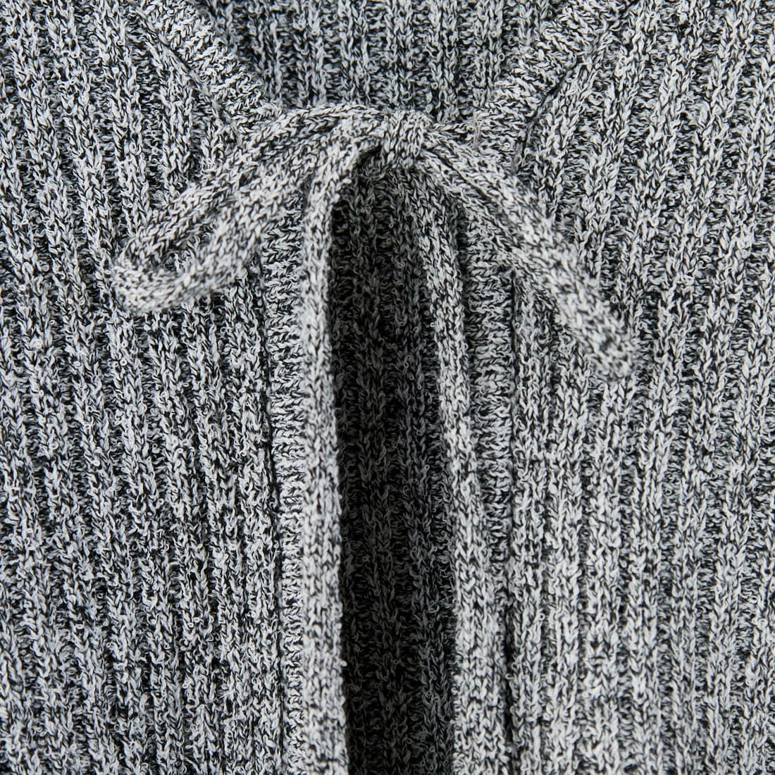 nenom [ネノム] 2WAY メランジリボンニットカーディガン [NE25131026] 09 BLACK