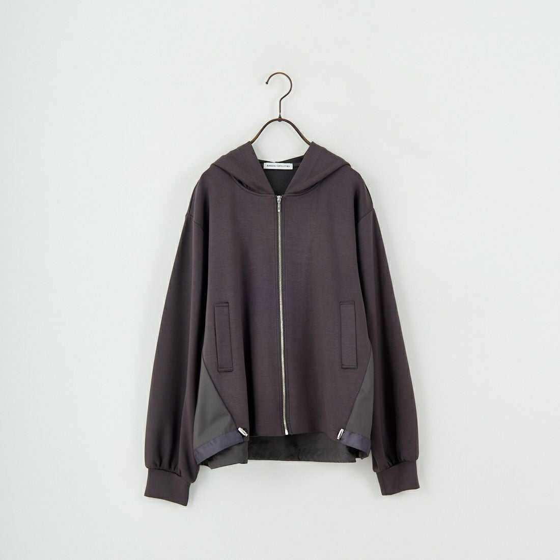 Jeans Factory Clothes [ジーンズファクトリークローズ] ボンディング異素材切替パーカー [21256053] 003 ﾁｬｺｰﾙ