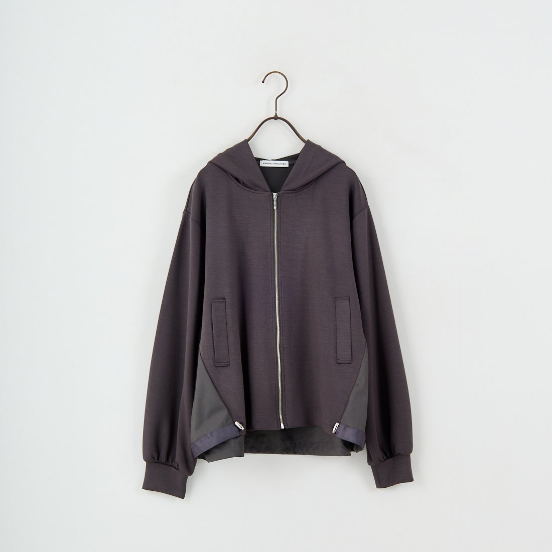 Jeans Factory Clothes [ジーンズファクトリークローズ] ボンディング異素材切替パーカー [21256053] 003 ﾁｬｺｰﾙ
