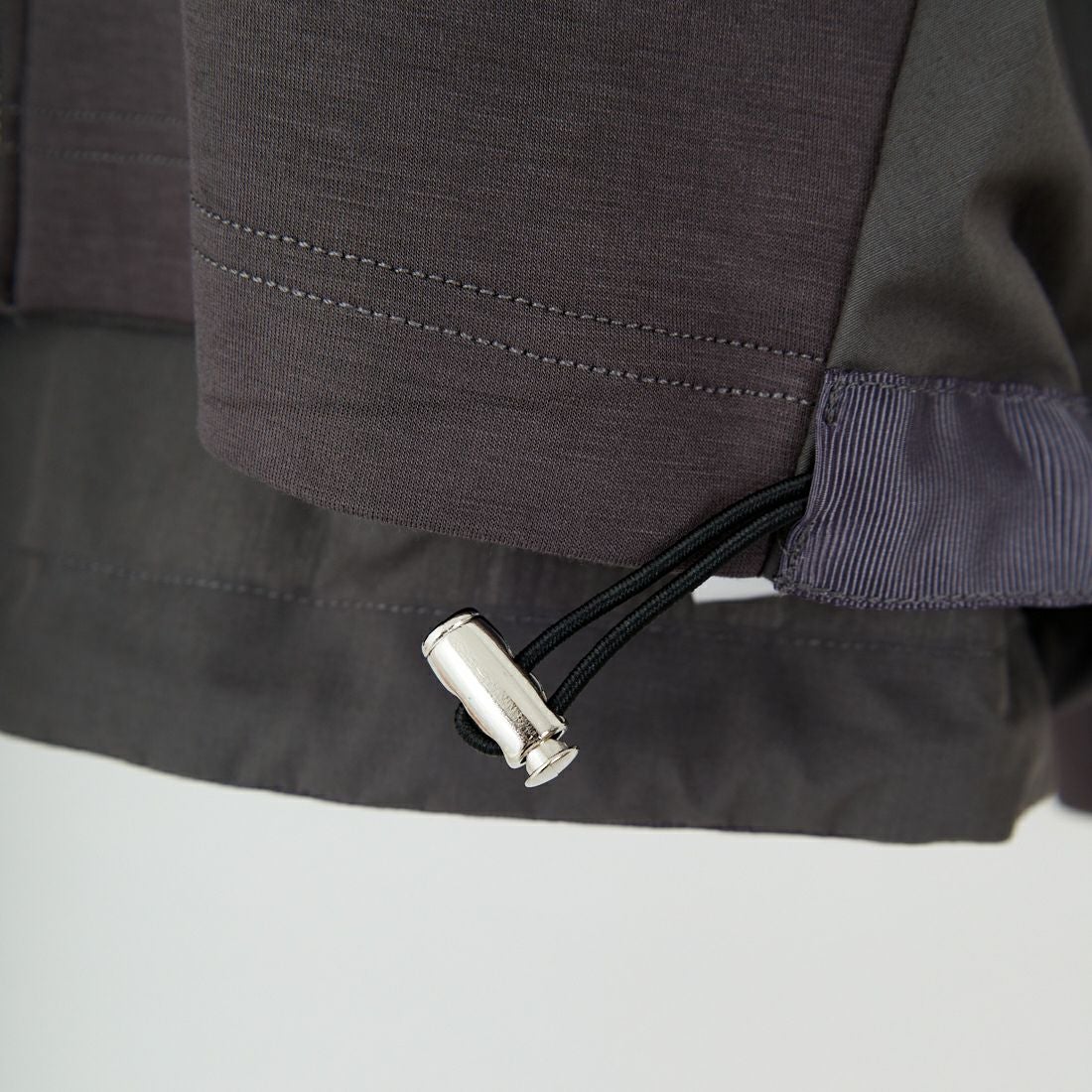 Jeans Factory Clothes [ジーンズファクトリークローズ] ボンディング異素材切替パーカー [21256053] 003 ﾁｬｺｰﾙ