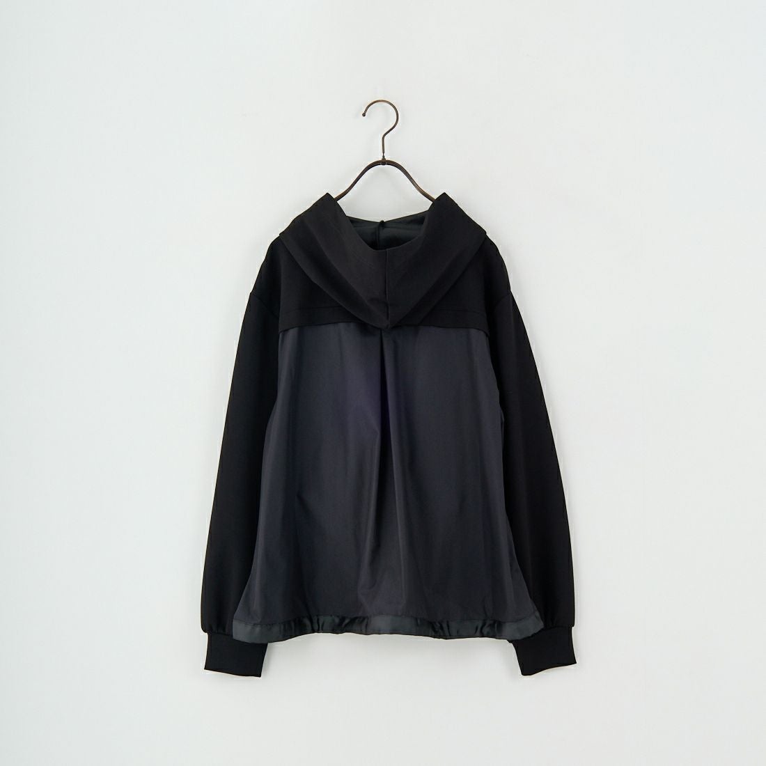 Jeans Factory Clothes [ジーンズファクトリークローズ] ボンディング異素材切替パーカー [21256053] 004 ﾌﾞﾗｯｸ