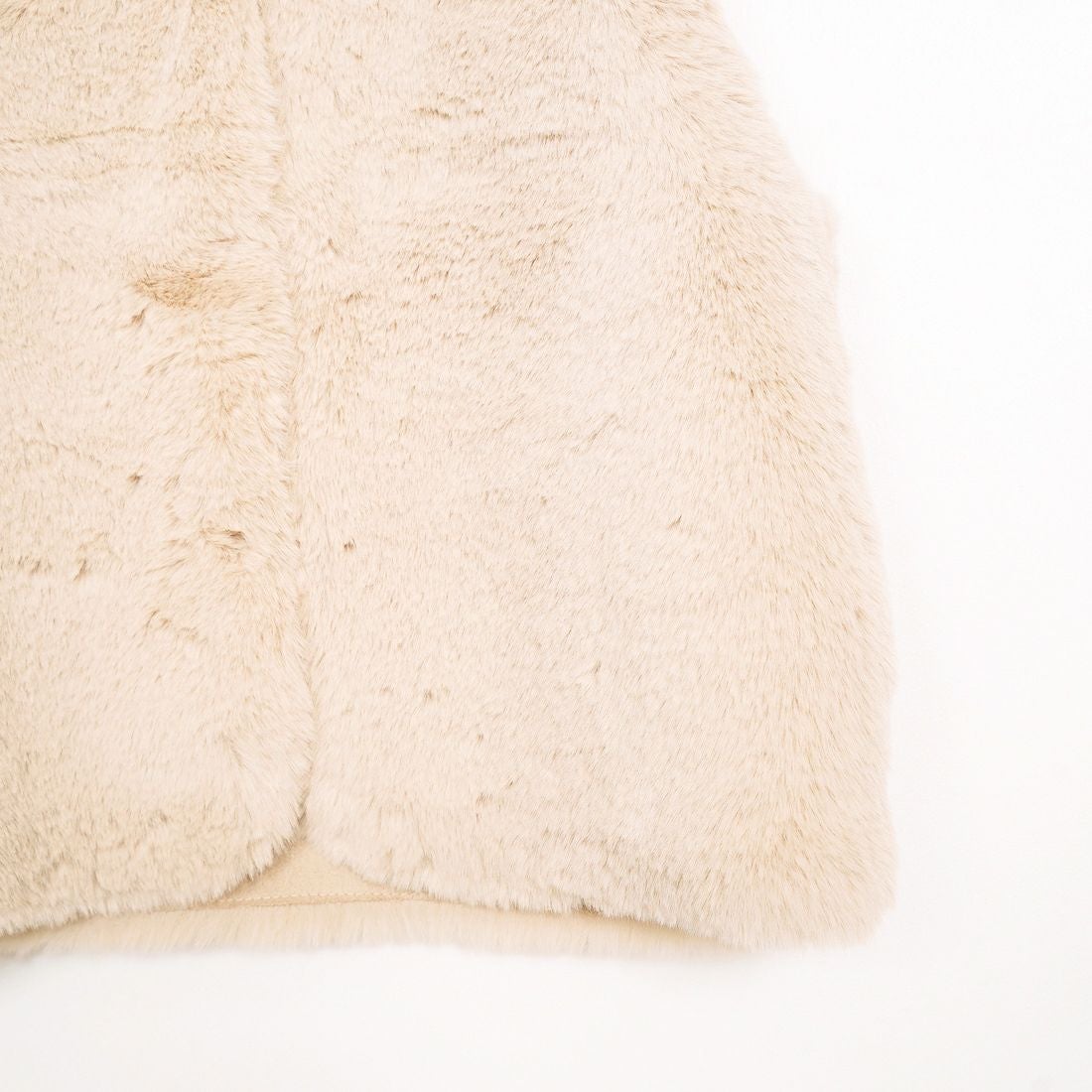 Jeans Factory Clothes [ジーンズファクトリークローズ] エコファーベスト [330021] 153 ﾍﾞｰｼﾞｭ