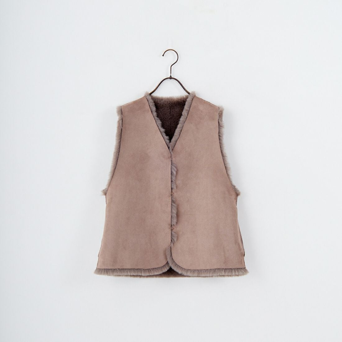 Jeans Factory Clothes [ジーンズファクトリークローズ] エコファーベスト [330021] 116 ｸﾞﾚｰｼﾞ