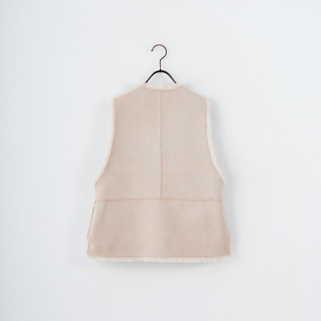 Jeans Factory Clothes [ジーンズファクトリークローズ] エコファーベスト [330021] 153 ﾍﾞｰｼﾞｭ