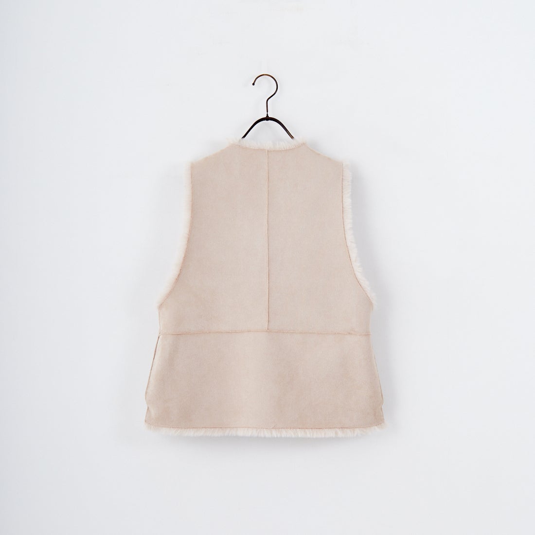 Jeans Factory Clothes [ジーンズファクトリークローズ] エコファーベスト [330021] 153 ﾍﾞｰｼﾞｭ