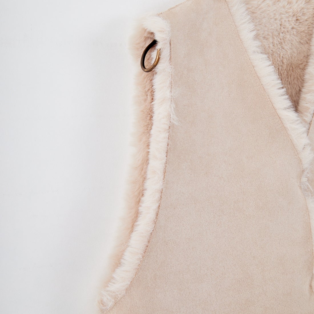 Jeans Factory Clothes [ジーンズファクトリークローズ] エコファーベスト [330021] 153 ﾍﾞｰｼﾞｭ