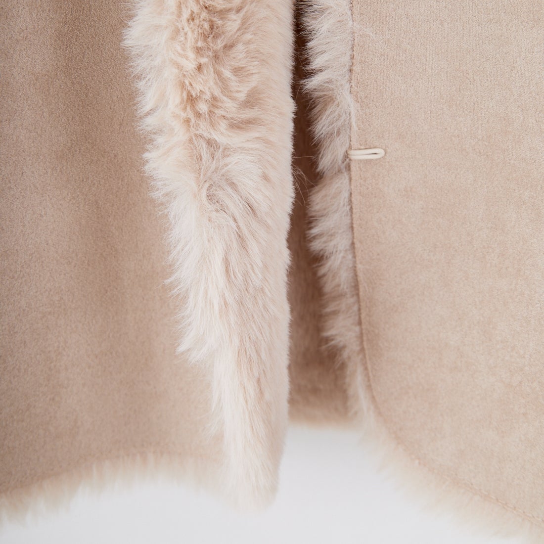 Jeans Factory Clothes [ジーンズファクトリークローズ] エコファーベスト [330021] 153 ﾍﾞｰｼﾞｭ