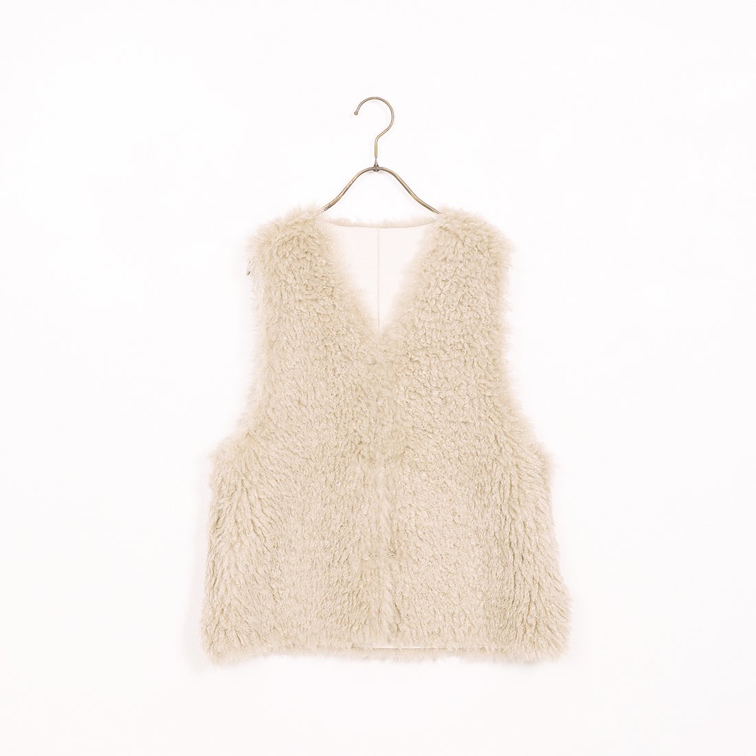 Jeans Factory Clothes [ジーンズファクトリークローズ] プードルファーベスト [330025] 153 ﾍﾞｰｼﾞｭ