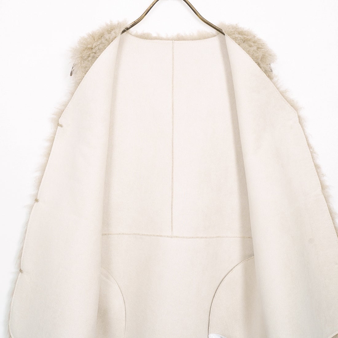 Jeans Factory Clothes [ジーンズファクトリークローズ] プードルファーベスト [330025] 153 ﾍﾞｰｼﾞｭ