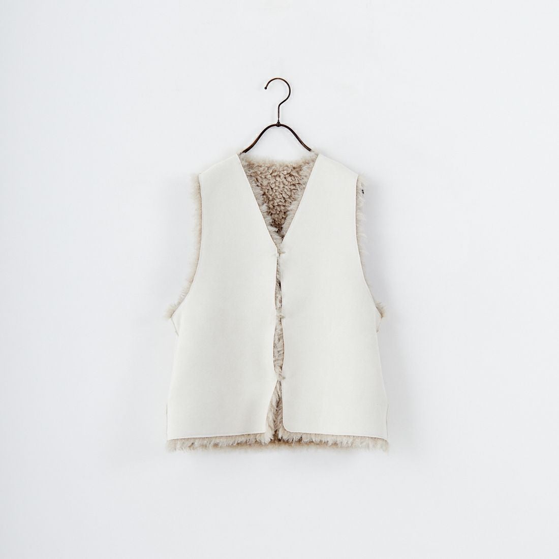 Jeans Factory Clothes [ジーンズファクトリークローズ] プードルファーベスト [330025] 153 ﾍﾞｰｼﾞｭ