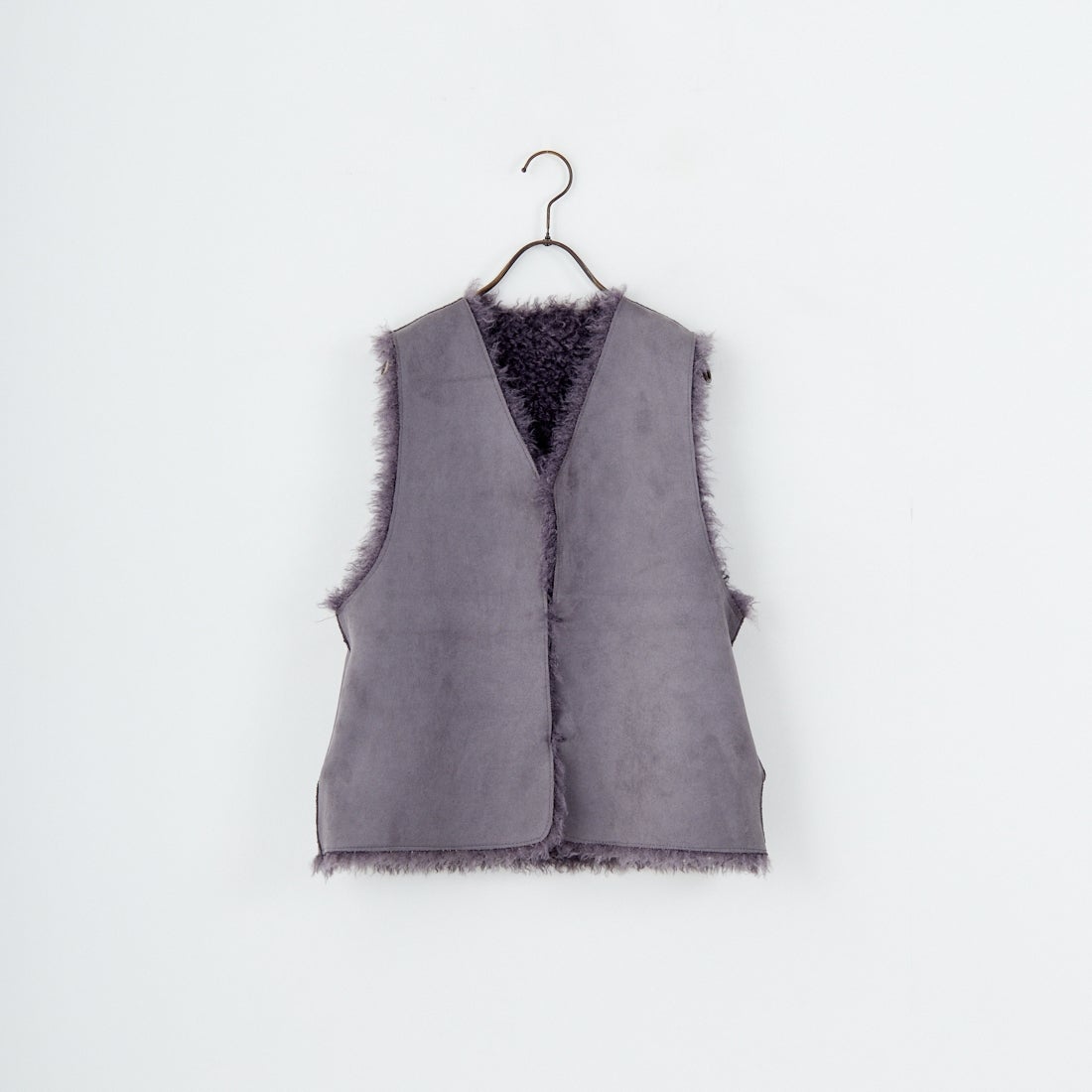 Jeans Factory Clothes [ジーンズファクトリークローズ] プードルファーベスト [330025] 119 ﾁｬｺｰﾙ
