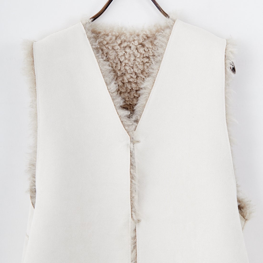 Jeans Factory Clothes [ジーンズファクトリークローズ] プードルファーベスト [330025] 153 ﾍﾞｰｼﾞｭ