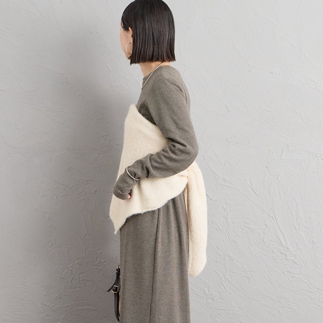 nenom [ネノム] マルチWAYニットスカーフ [NE25131031] 21 IVORY