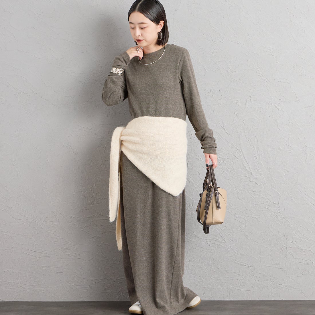 nenom [ネノム] マルチWAYニットスカーフ [NE25131031] 21 IVORY