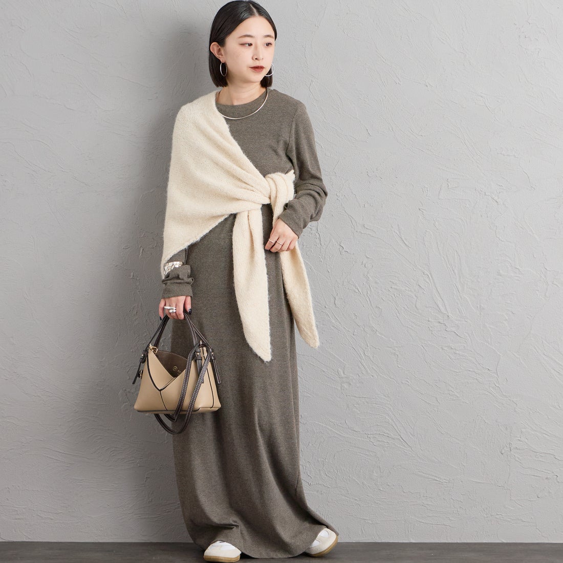 nenom [ネノム] マルチWAYニットスカーフ [NE25131031] 21 IVORY