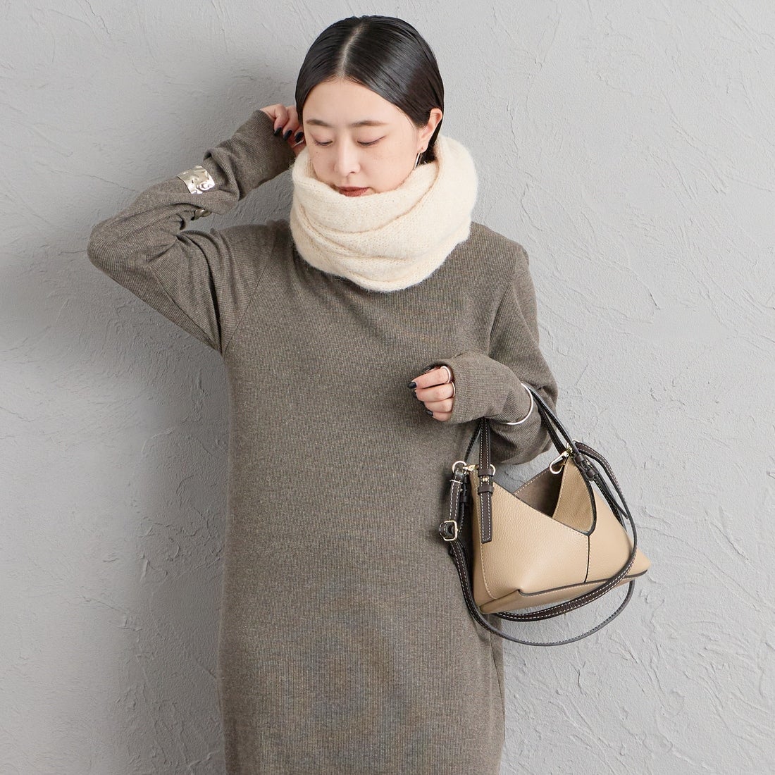 nenom [ネノム] マルチWAYニットスカーフ [NE25131031] 21 IVORY