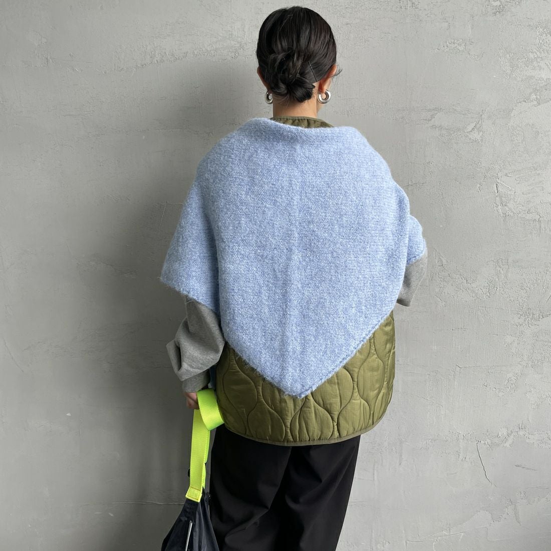 nenom [ネノム] マルチWAYニットスカーフ [NE25131031] 10 SAX