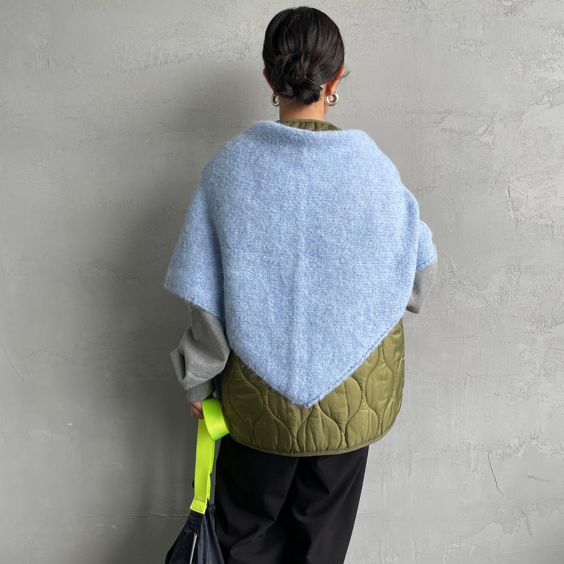 nenom [ネノム] マルチWAYニットスカーフ [NE25131031] 10 SAX