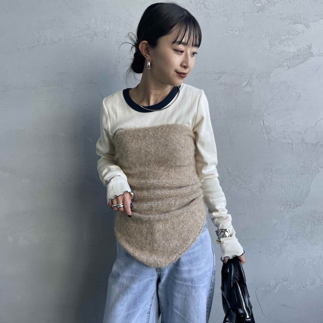 nenom [ネノム] マルチWAYニットスカーフ [NE25131031] 22 BEIGE