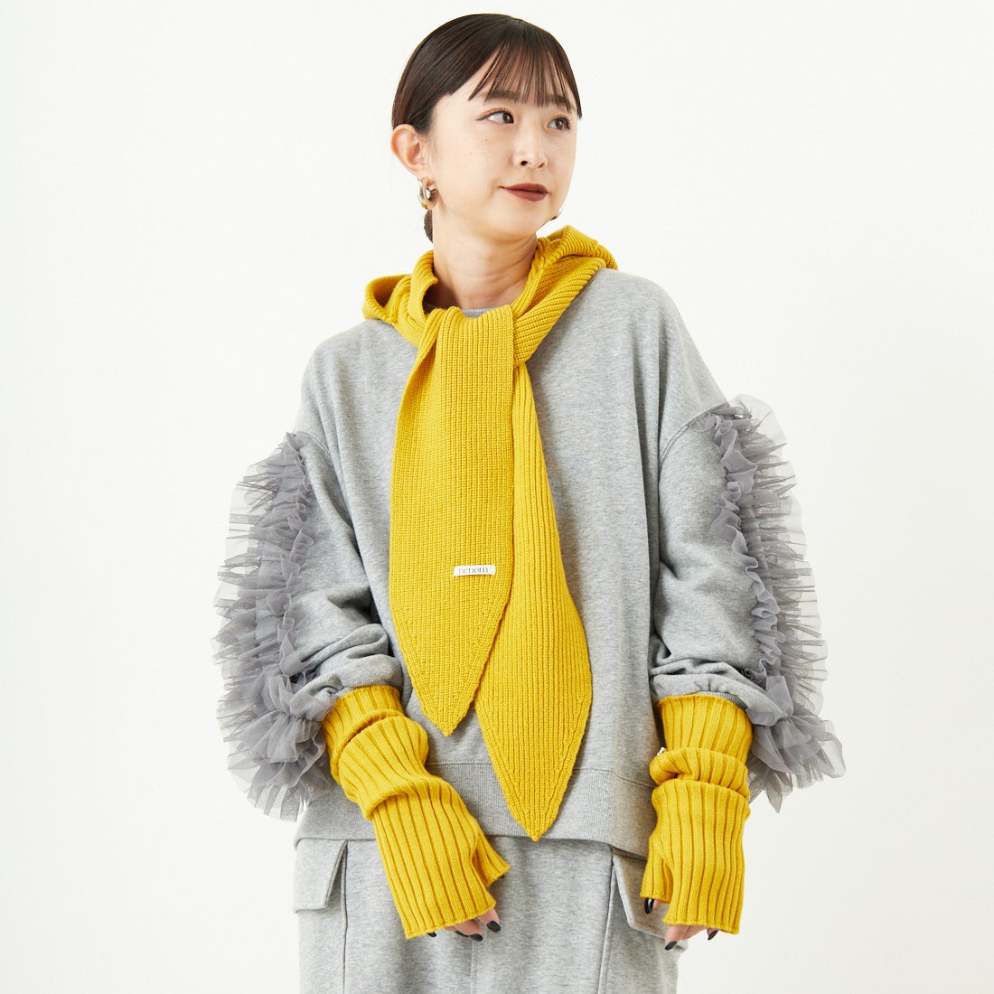 nenom [ネノム] ニットアームウォーマー [NE24131026] 31 YELLOW