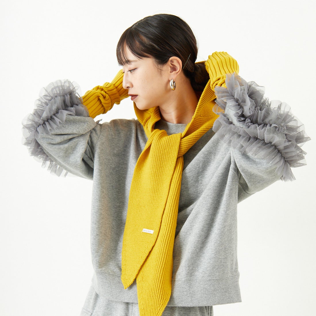 nenom [ネノム] ニットアームウォーマー [NE24131026] 31 YELLOW